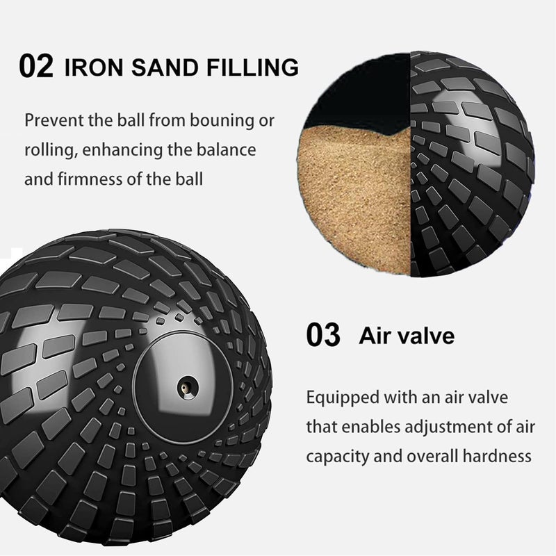 STRPRETTY BASIC Medicine Ball 10 lbs Slam Ball Weighted Balls for Exercise Strength and Crossfit Workout - Image 3
